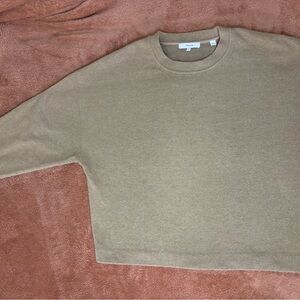 Vince Camel Knit Sweater Minimalist Neutral Pullover